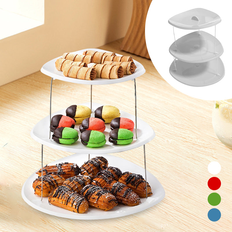 Collapsible Party Tray, 3 Tier