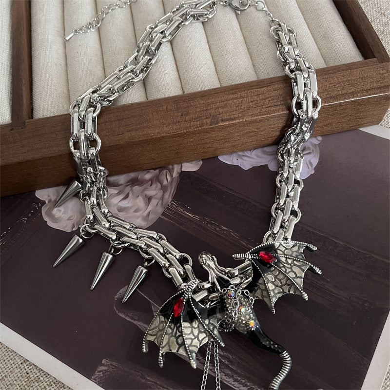 Imprisoned Flying Dragon Necklace