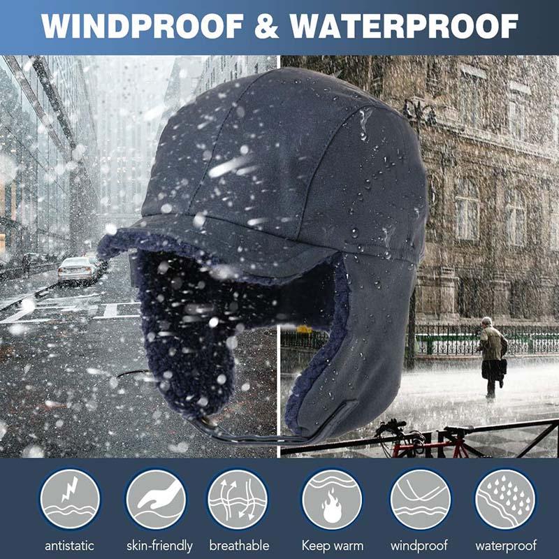 Unisex windproof & warm & ear protection & face protection hat