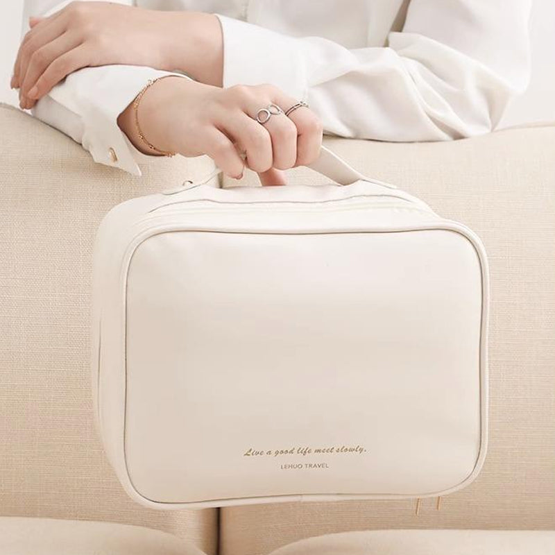 Multi-Compartment Toiletry Cosmetics Bag