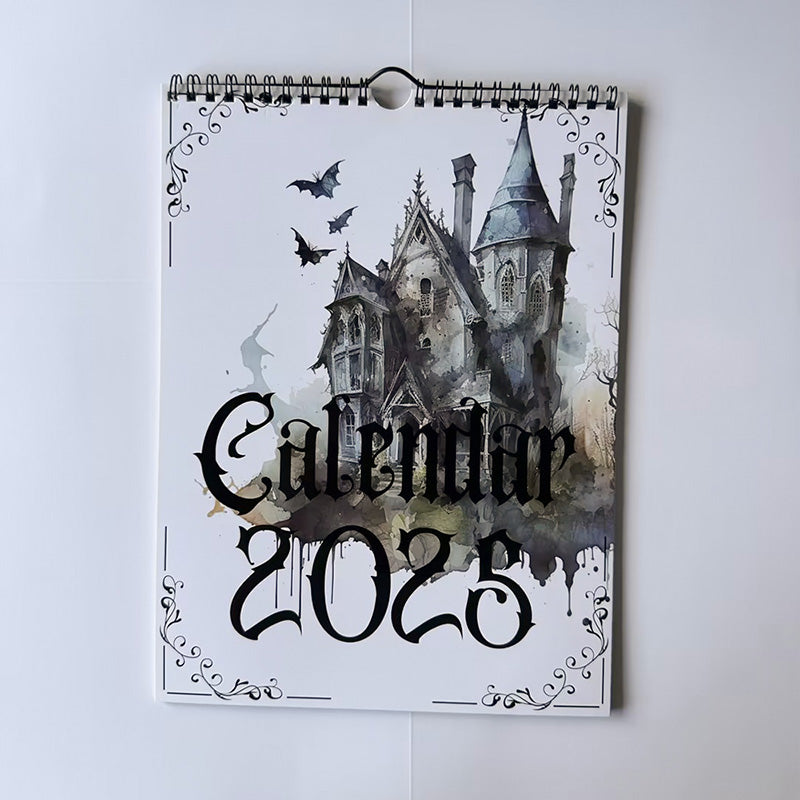 2025 Vintage Gothic Castle Theme Wall Calendar