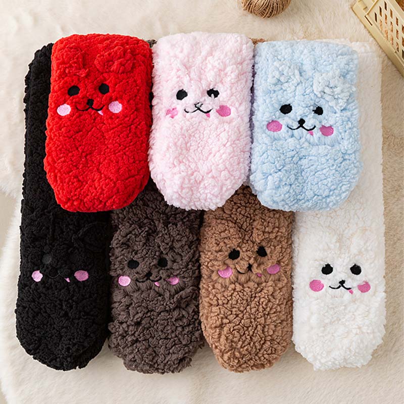 Little Bear Ultra-thick Cozy Slipper Home Socks