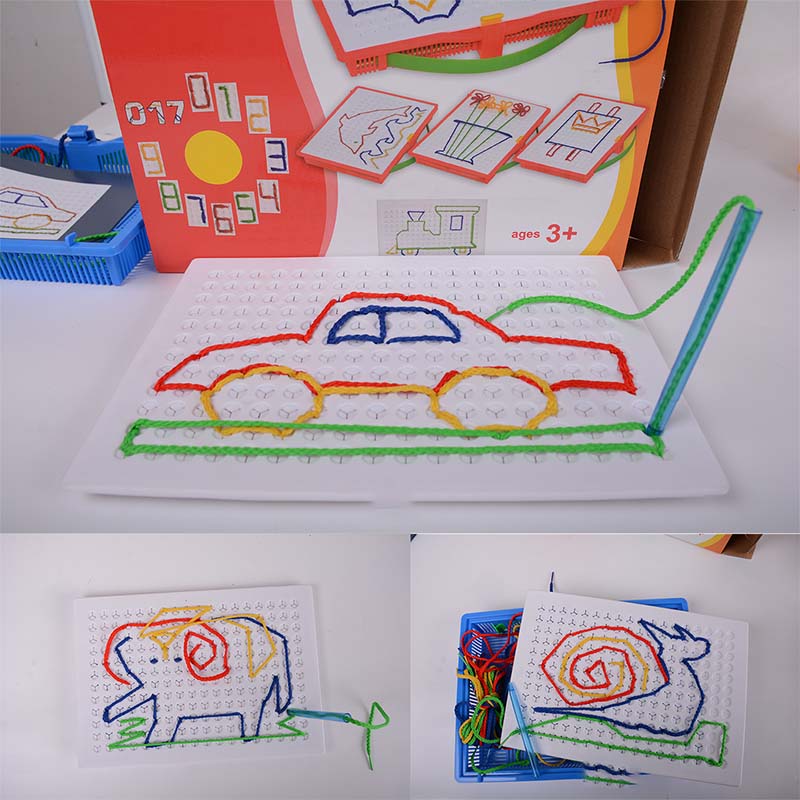 DIY Magic Threading Board for Kids