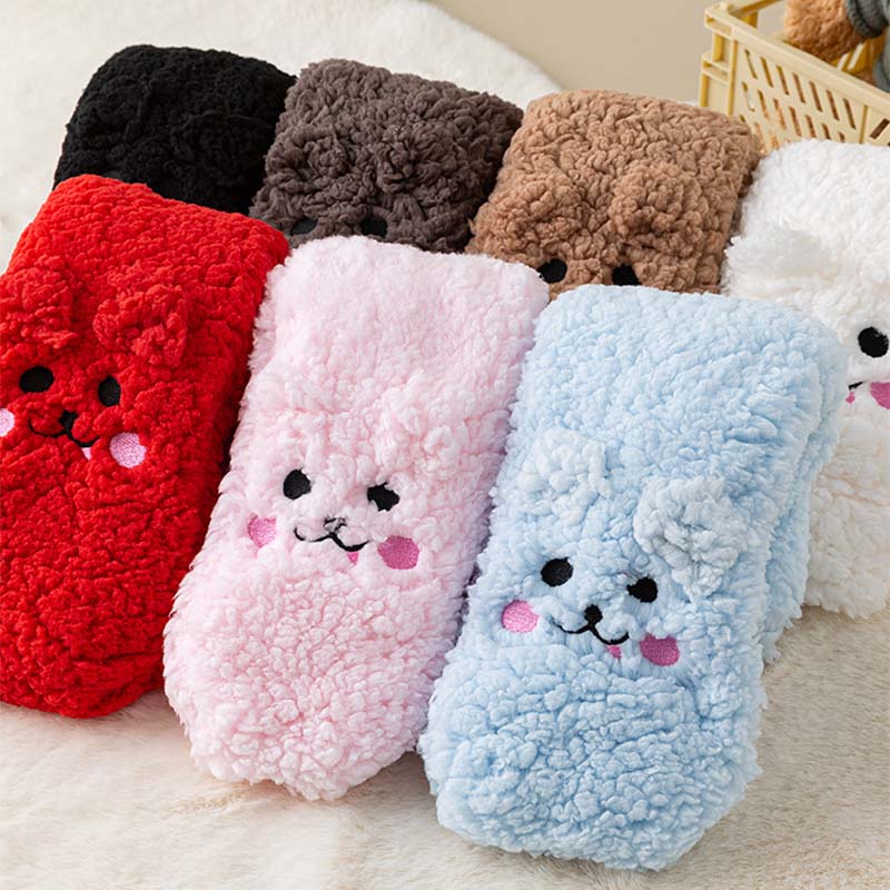 Little Bear Ultra-thick Cozy Slipper Home Socks