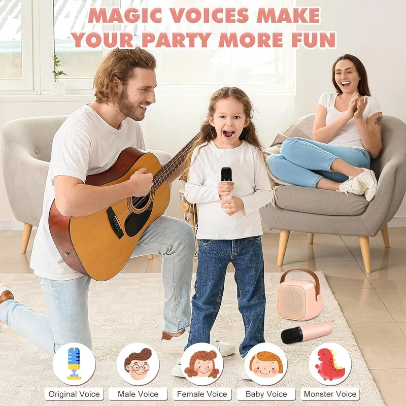 Portable Karaoke Machine With Wireless Microphones