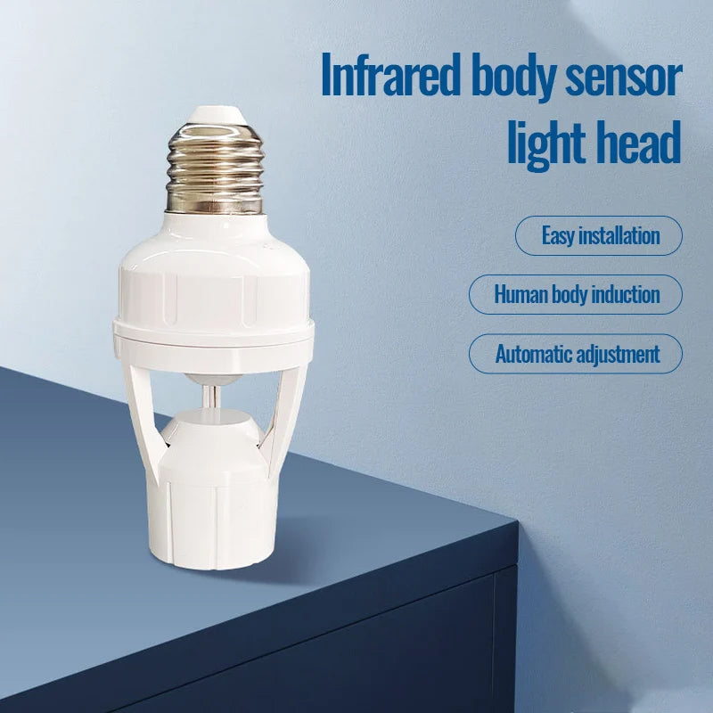 E27 Screw Sensor Lamp Head