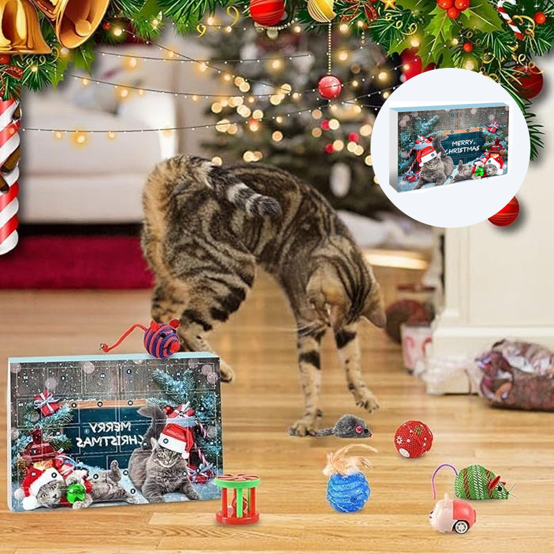 2024 Christmas Countdown Cat Toys Advent Calendar