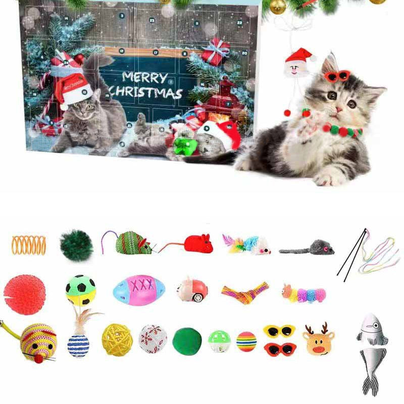 2024 Christmas Countdown Cat Toys Advent Calendar