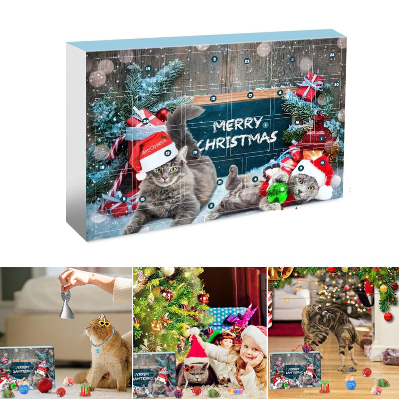 2024 Christmas Countdown Cat Toys Advent Calendar