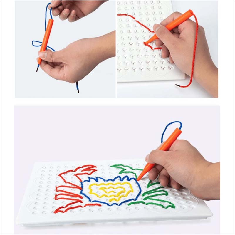 DIY Magic Threading Board for Kids