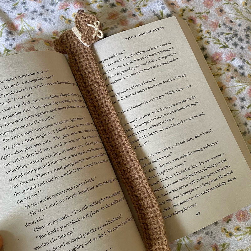 Crochet Dachshund Bookmark