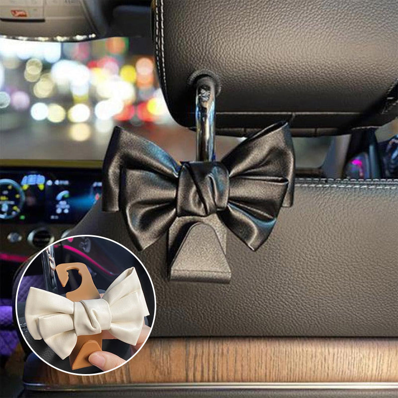 Bowknot Design Car Seat Back Hooks