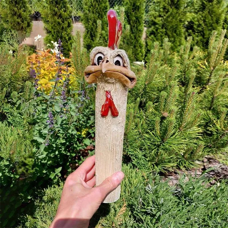 Funny Long Neck Hidden Chicken/Ostrich For Garden Decor