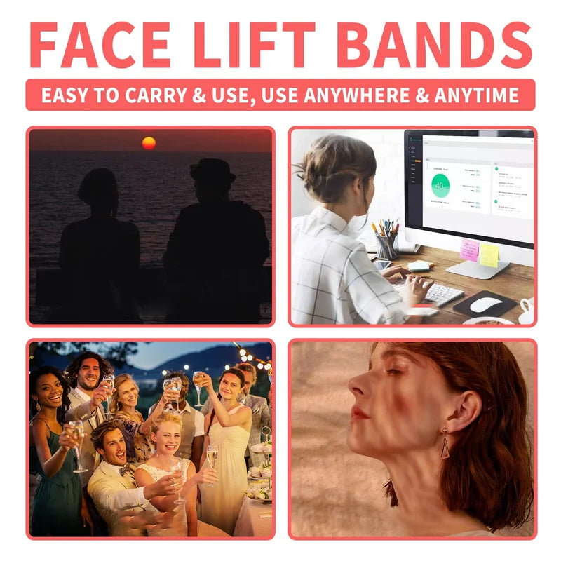 Reusable Facelift Bands with Clips