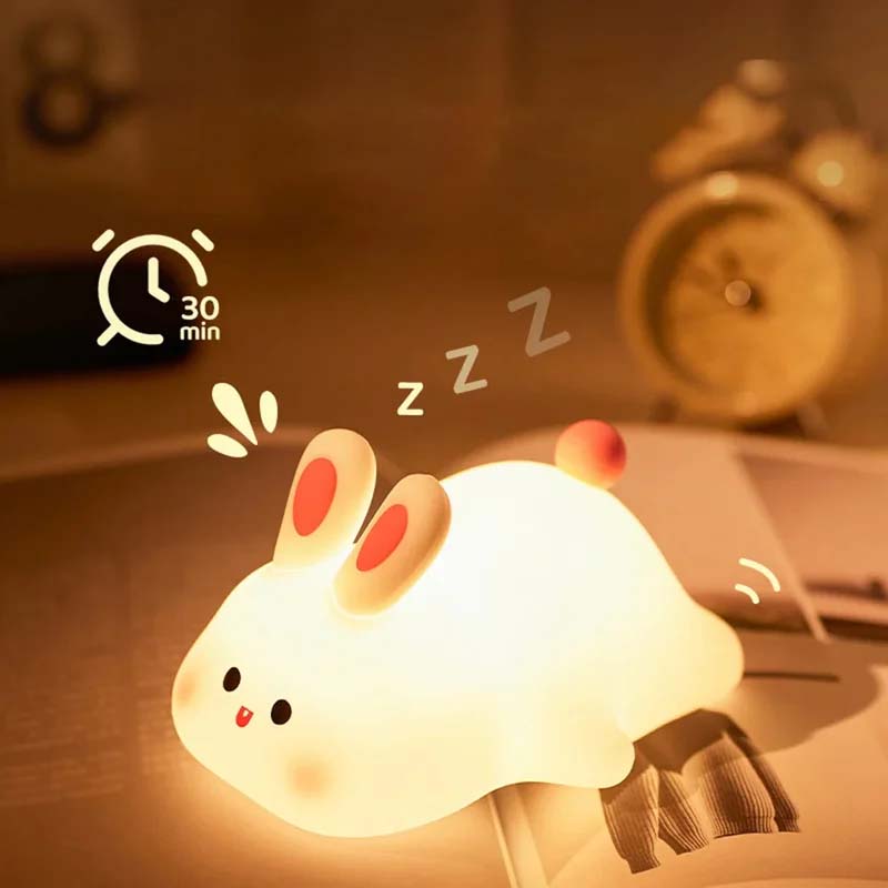 Big Face Rabbit Silicone Night Light