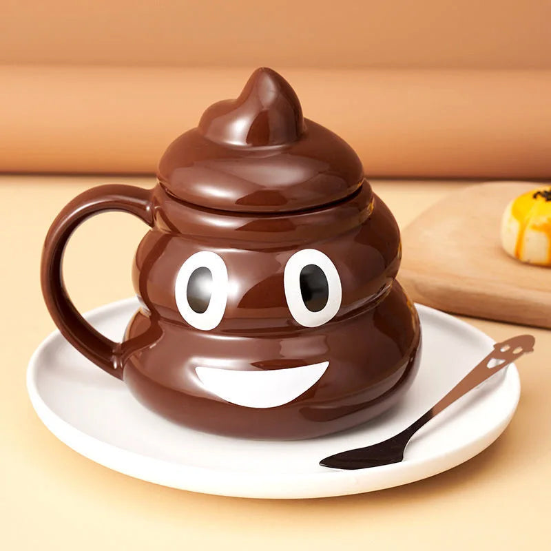 Naughty Prank Poop Ceramics Mug