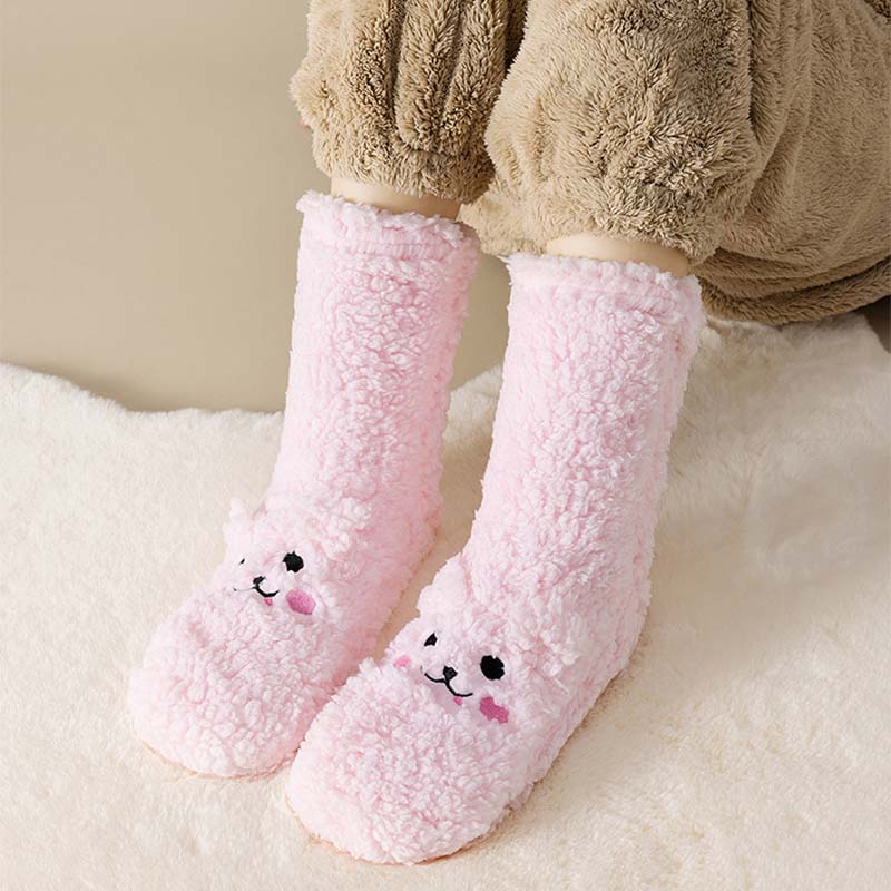 Little Bear Ultra-thick Cozy Slipper Home Socks