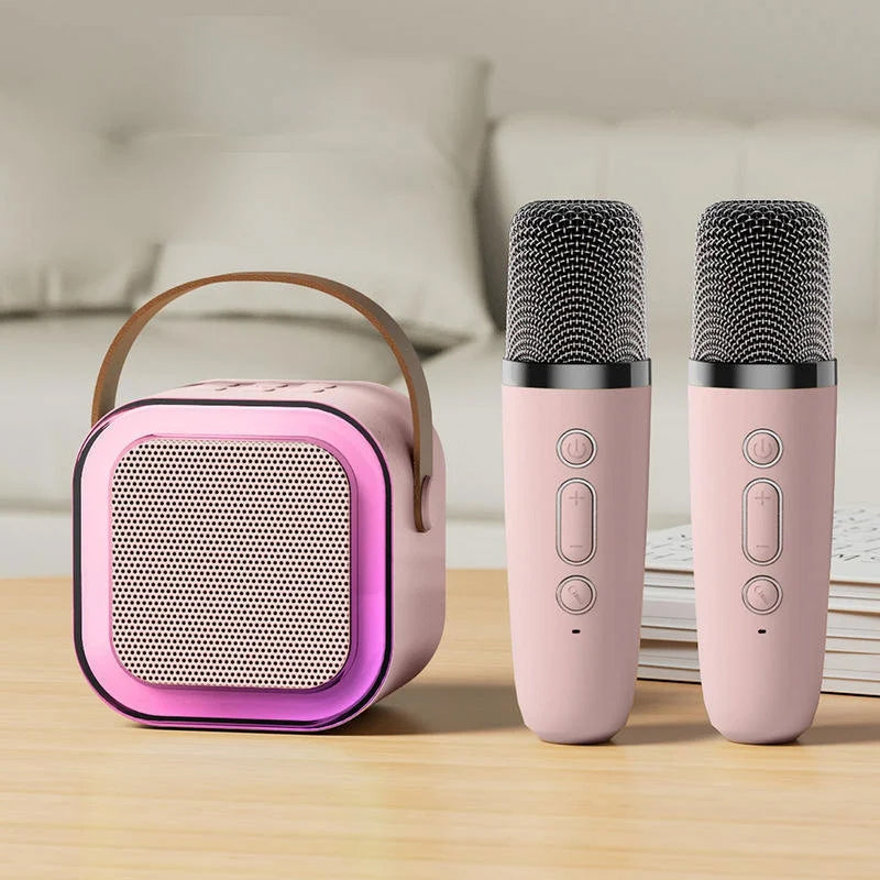 Portable Karaoke Machine With Wireless Microphones