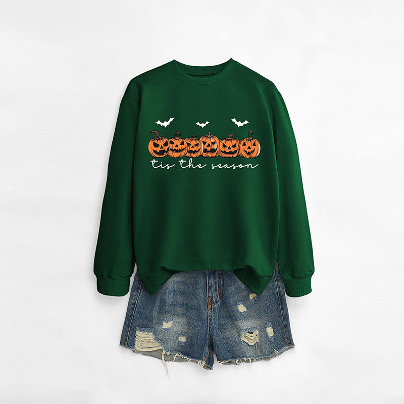 Vintage Pumpkin Embroidered Sweatshirt