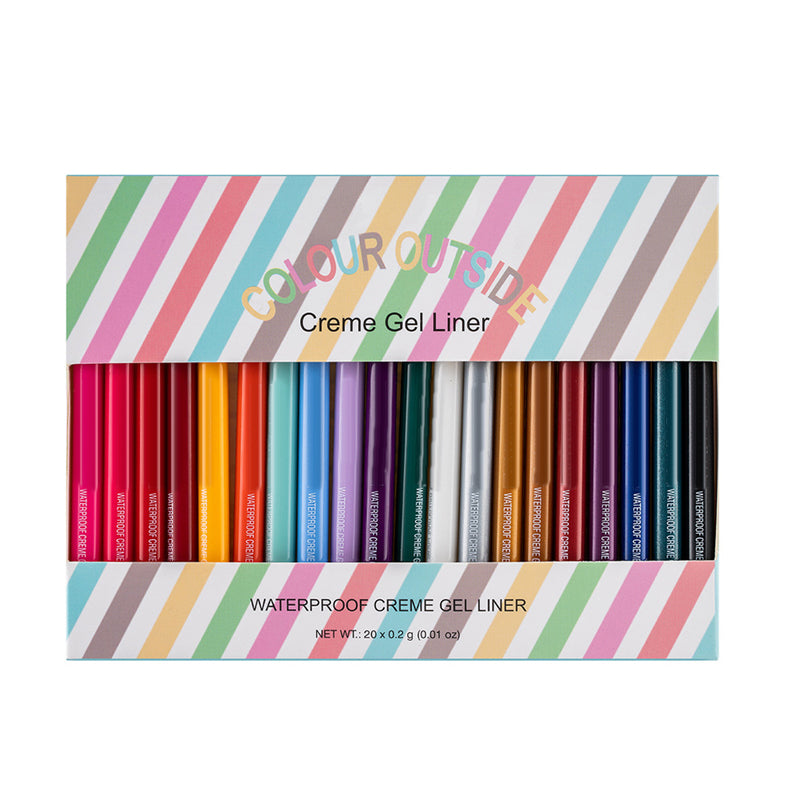 20 PCS Colored Eyeliners Pencil Set