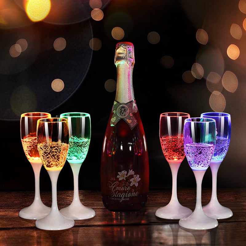 LED Lighted Champagne Glass