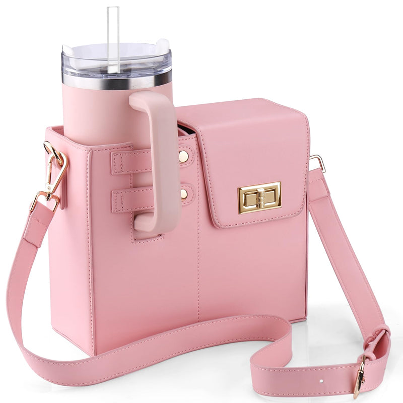 Crossbody Bag with Water Bottle Holder for Women