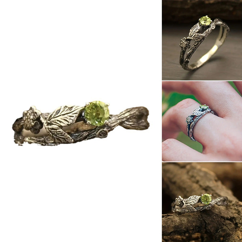 Vintage Leaf Ring