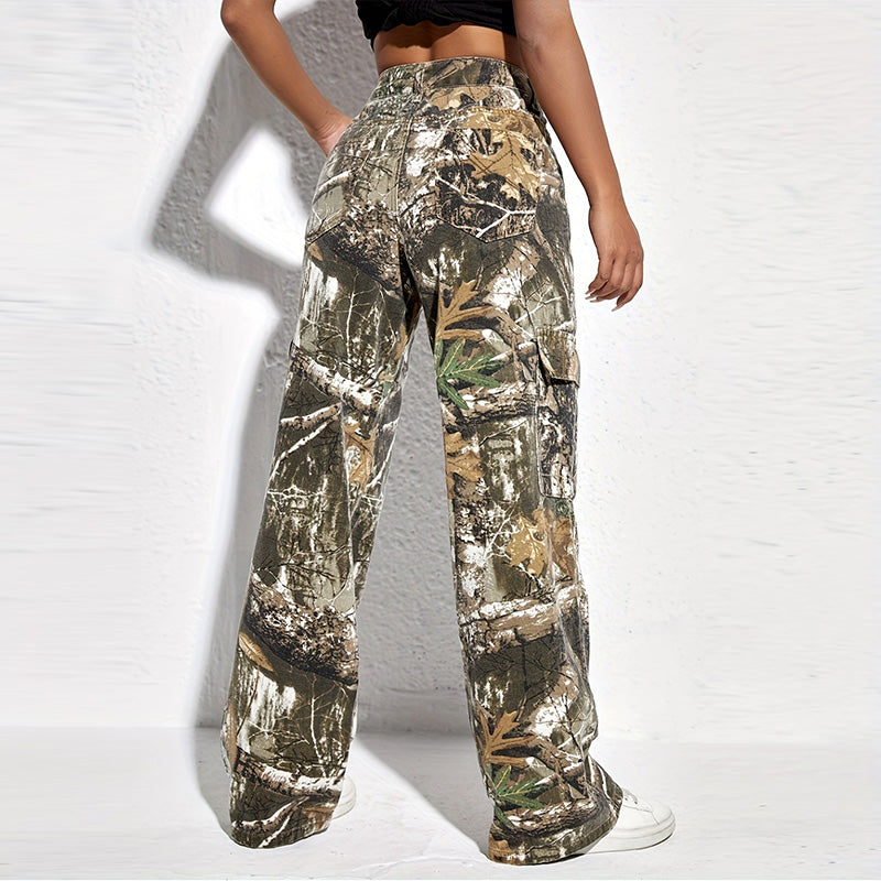 Women's Camouflage Overalls with Pockets