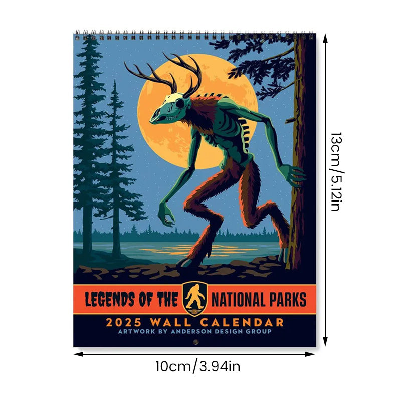 2025 Wall Calendar: National Parks Legends