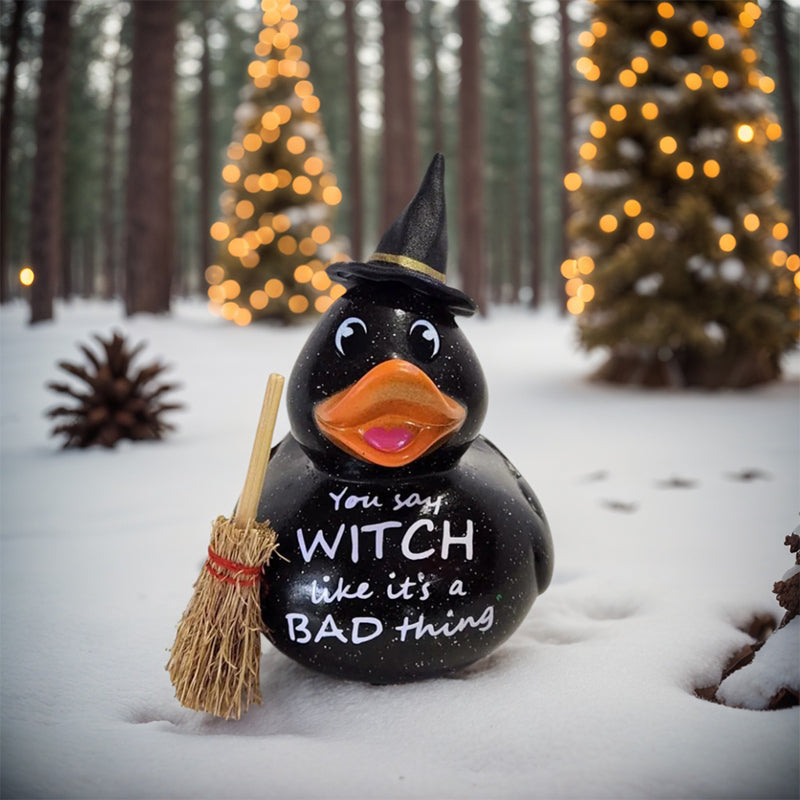 Halloween WITCH Rubber Duck Gift