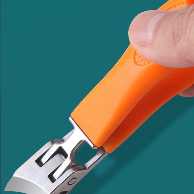 Wide Jaw Opening Anti-Splash Slanted Nail Clipper