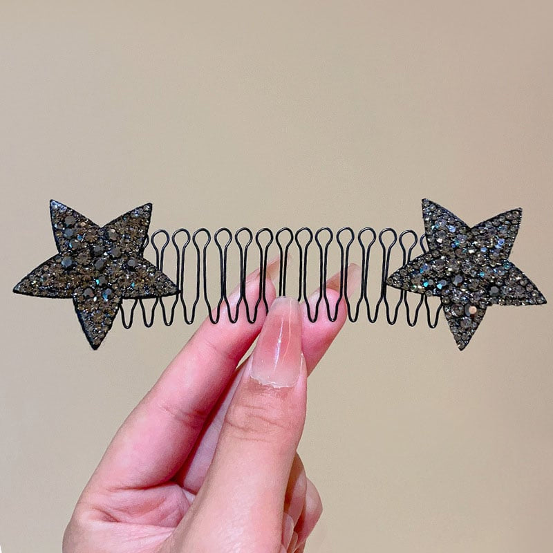 Rhinestone Star Hair Comb Set (5 Pcs)