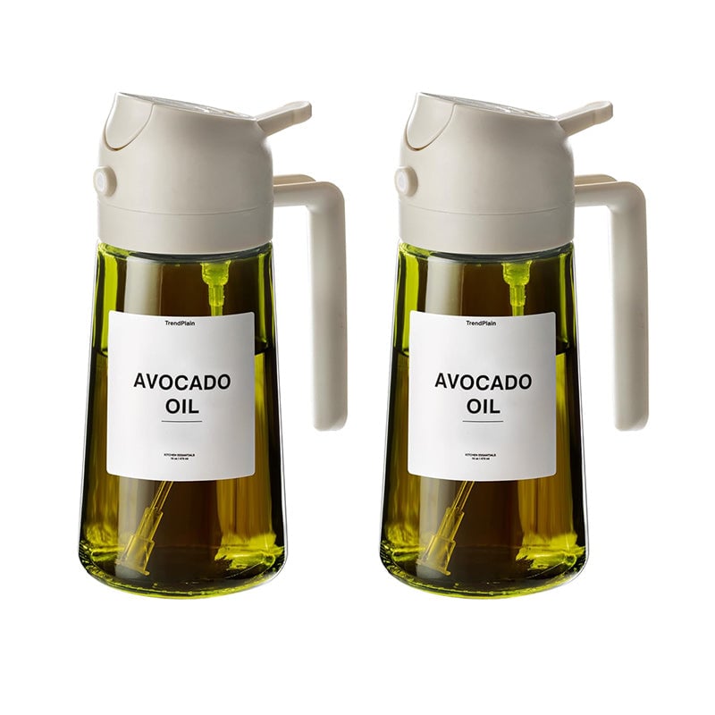 2-in-1 Glass Oil Sprayer and Dispenser