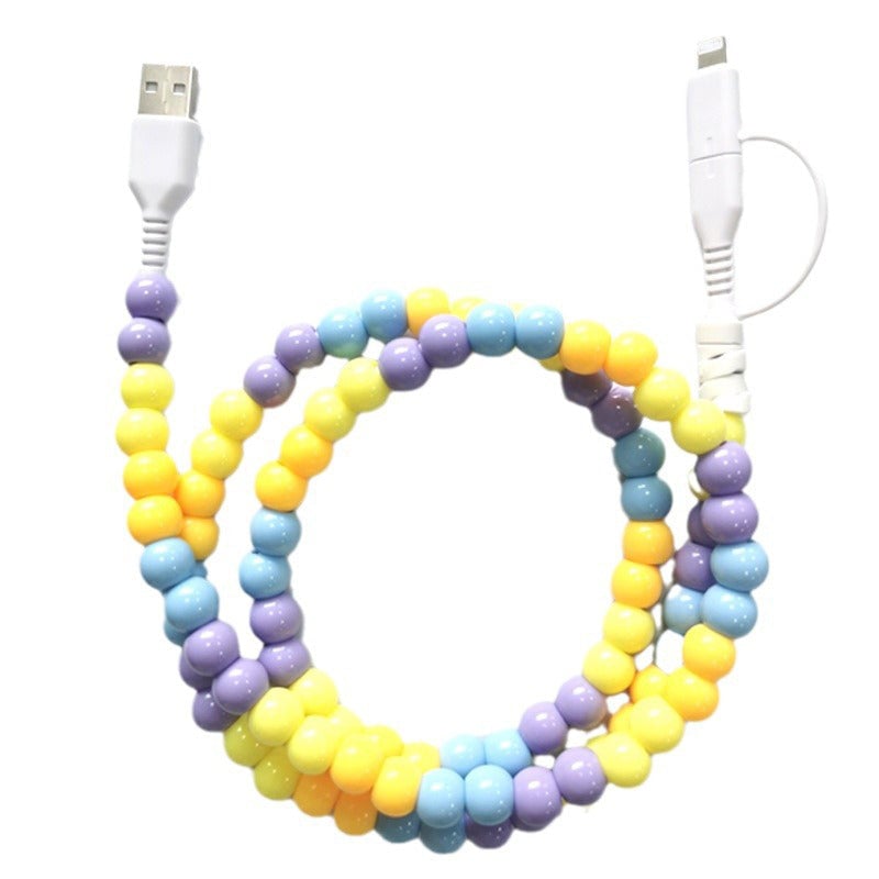 Creative Beaded 2-in-1 Data Cable