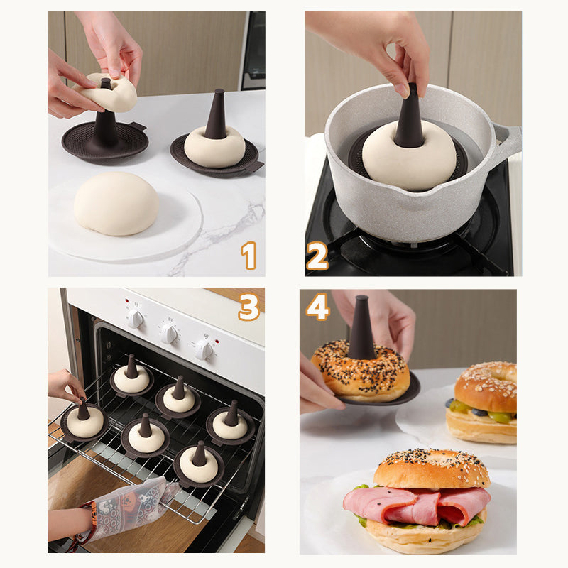 Easy-Bake Bagel Silicone Molds (6 pcs)