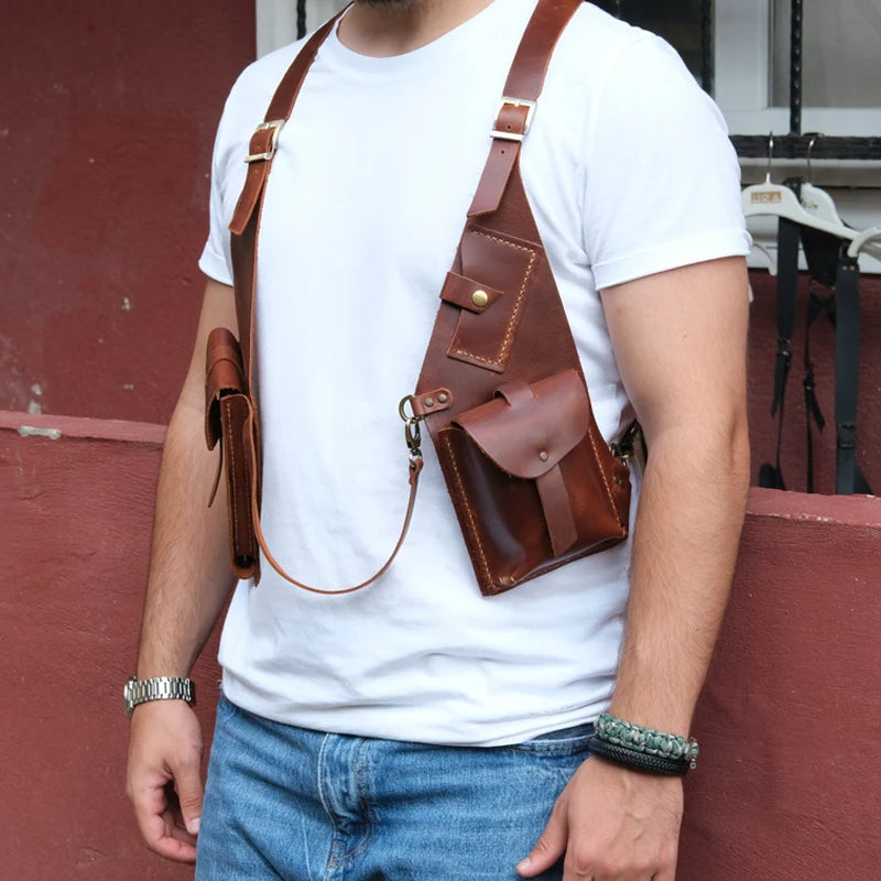 Medieval Steampunk Retro Strap Armpit Shoulder Bag