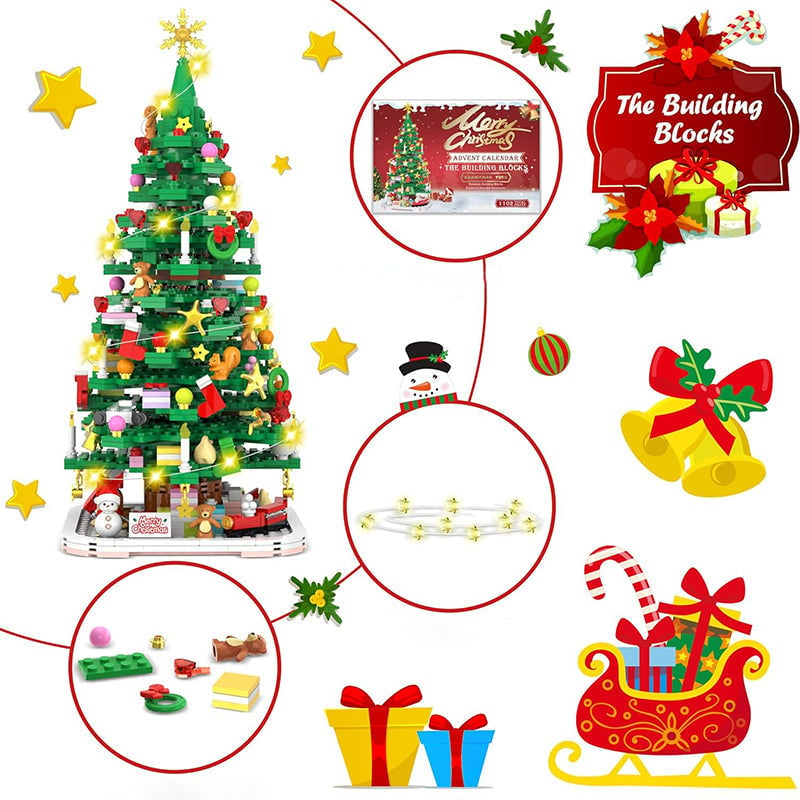 2024 Christmas Tree Building Toy Set