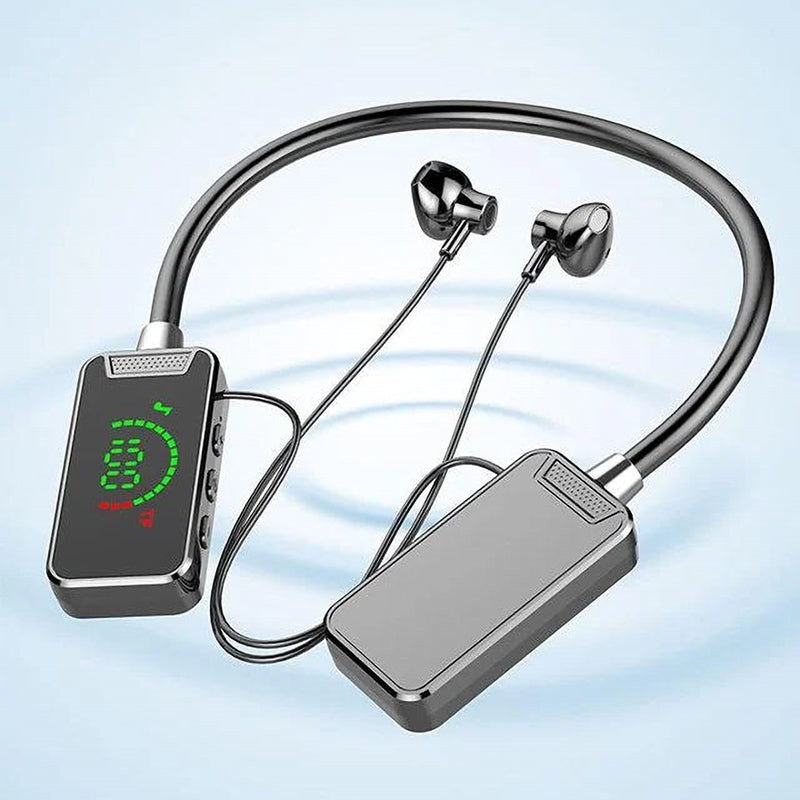 Neckband Digital Display Bluetooth Headset