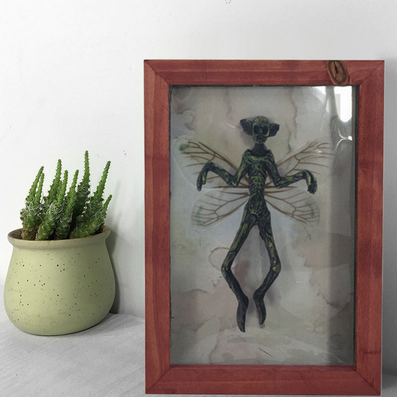 Mysterious Mummified Fairy in Frame