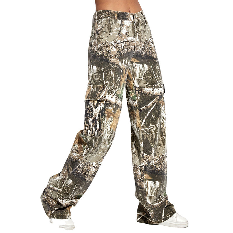 Women's Camouflage Overalls with Pockets