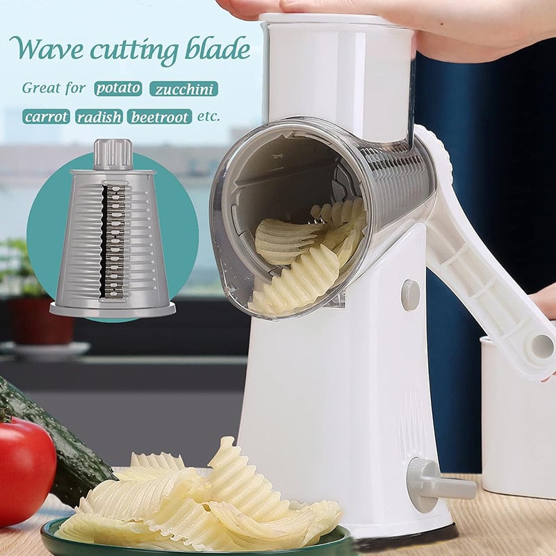 5 in 1 Rotary Cheese Grater Shredder