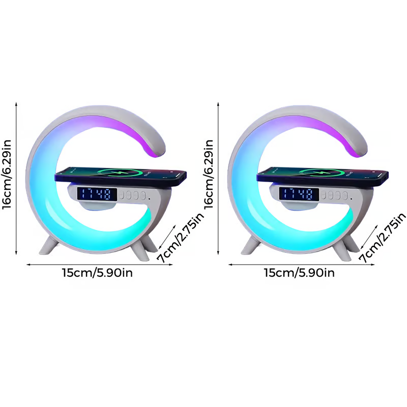 G-shaped Led Wireless Charging Speaker