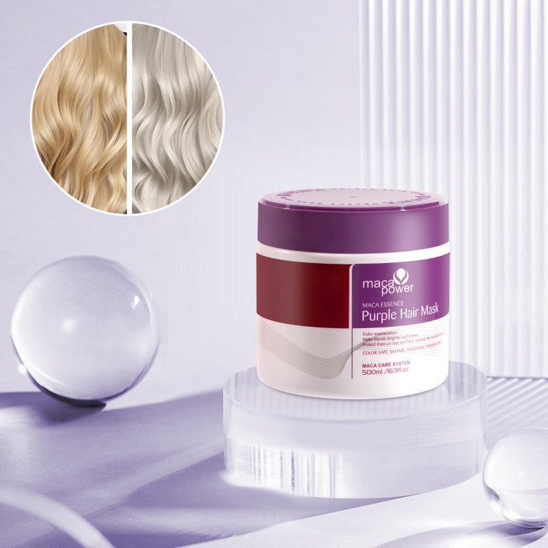 Collagen nourishing hair care deep repair purple hair mask