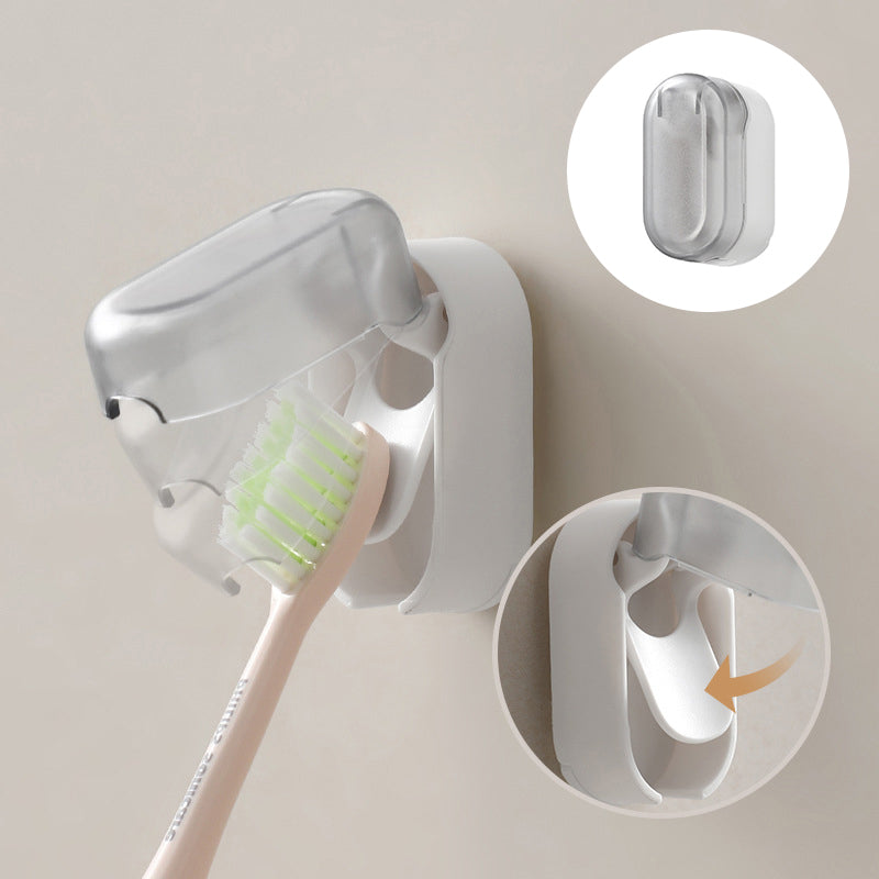 Toothbrush Holder Wall Mounted With Cover