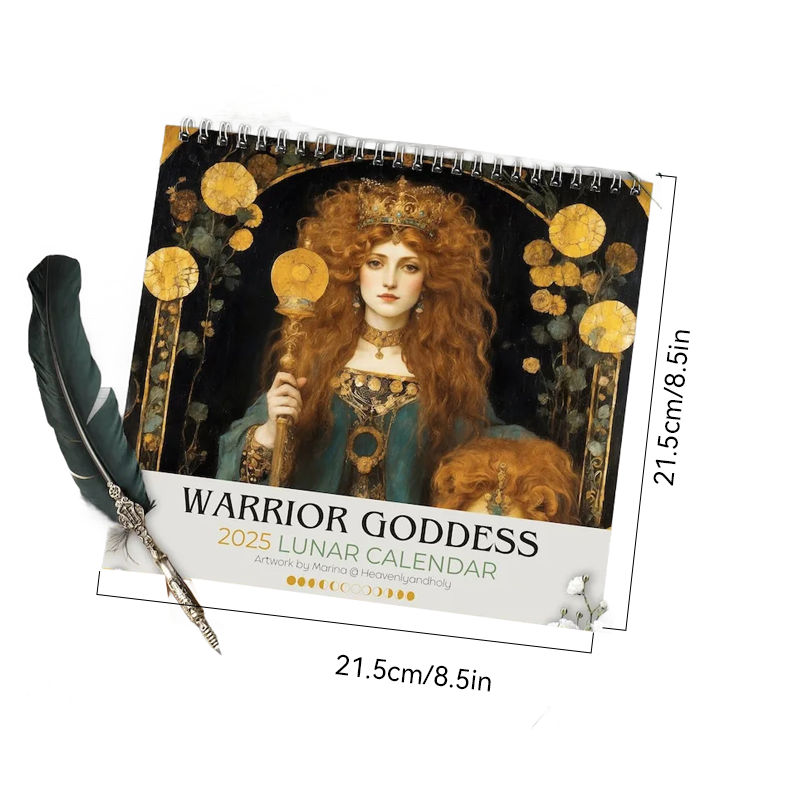 Warrior Goddess 2025 Moon Phase Calendar