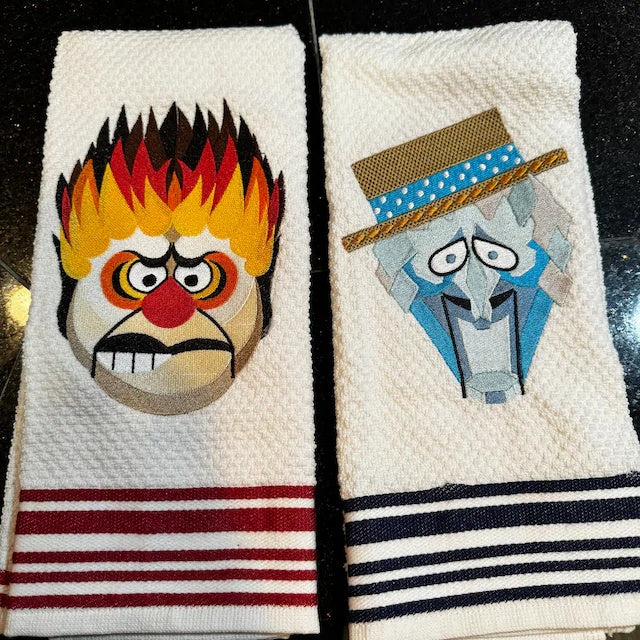 Heat Miser Snow Miser Christmas Towel