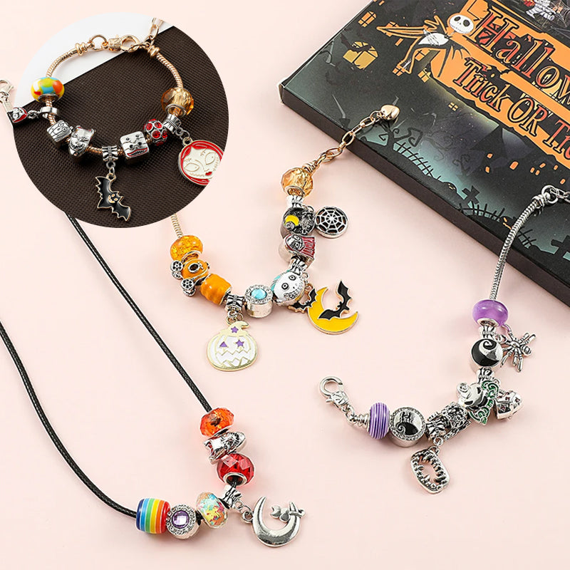 DIY Halloween Kids Bracelet with Large Holes and Beads