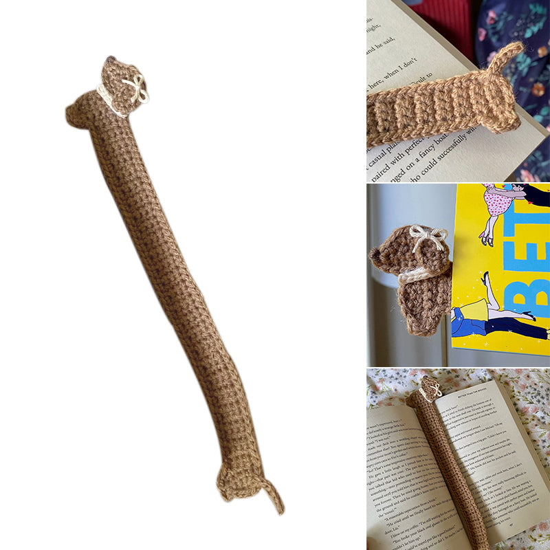 Crochet Dachshund Bookmark
