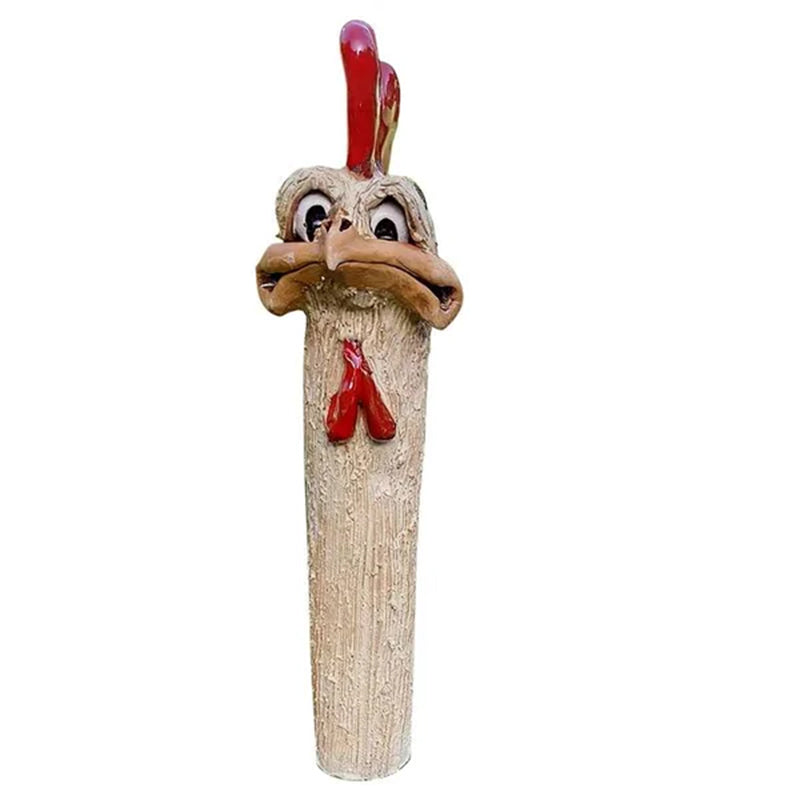 Funny Long Neck Hidden Chicken/Ostrich For Garden Decor