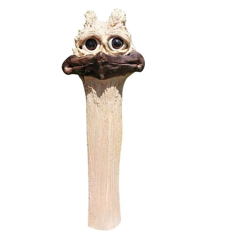 Funny Long Neck Hidden Chicken/Ostrich For Garden Decor